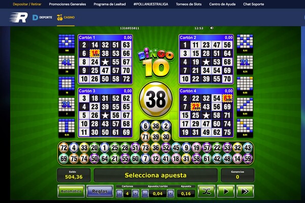 Juega Bingo en Rushbet