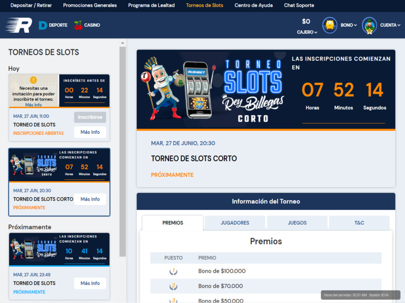Torneos de Slots