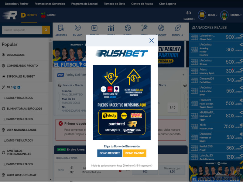 Rushbet y su excelente programa de fidelización